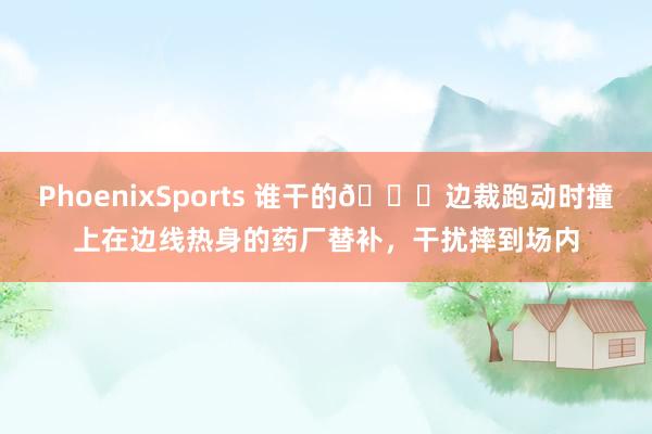 PhoenixSports 谁干的😅边裁跑动时撞上在边线热身的药厂替补，干扰摔到场内