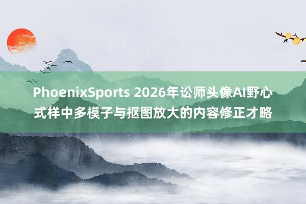 PhoenixSports 2026年讼师头像AI野心式样中多模子与抠图放大的内容修正才略