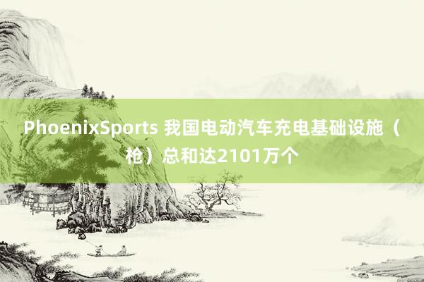 PhoenixSports 我国电动汽车充电基础设施（枪）总和达2101万个