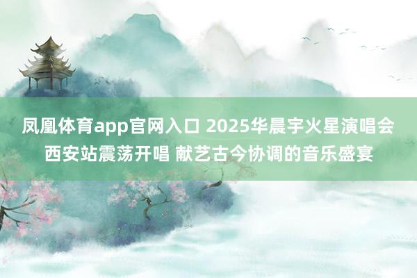 凤凰体育app官网入口 2025华晨宇火星演唱会西安站震荡开唱 献艺古今协调的音乐盛宴