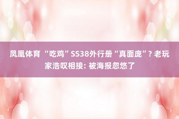 凤凰体育 “吃鸡”SS38外行册“真面庞”? 老玩家浩叹相接: 被海报忽悠了