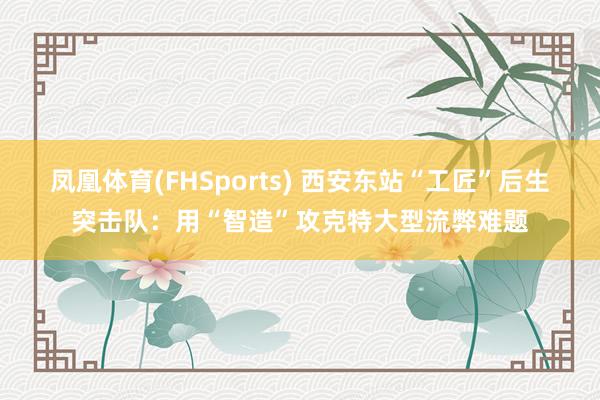 凤凰体育(FHSports) 西安东站“工匠”后生突击队：用“智造”攻克特大型流弊难题