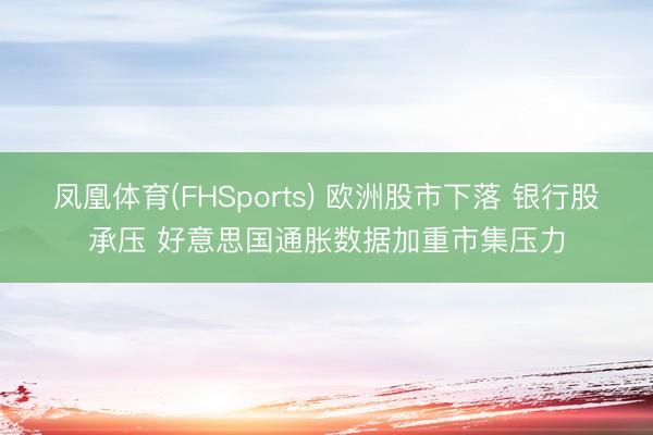 凤凰体育(FHSports) 欧洲股市下落 银行股承压 好意思国通胀数据加重市集压力