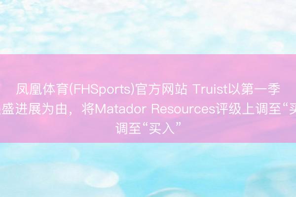 凤凰体育(FHSports)官方网站 Truist以第一季度强盛进展为由，将Matador Resources评级上调至“买入”