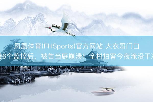 凤凰体育(FHSports)官方网站 大衣哥门口装6个监控后，被告当庭崩溃！全村拍客今夜淹没干净